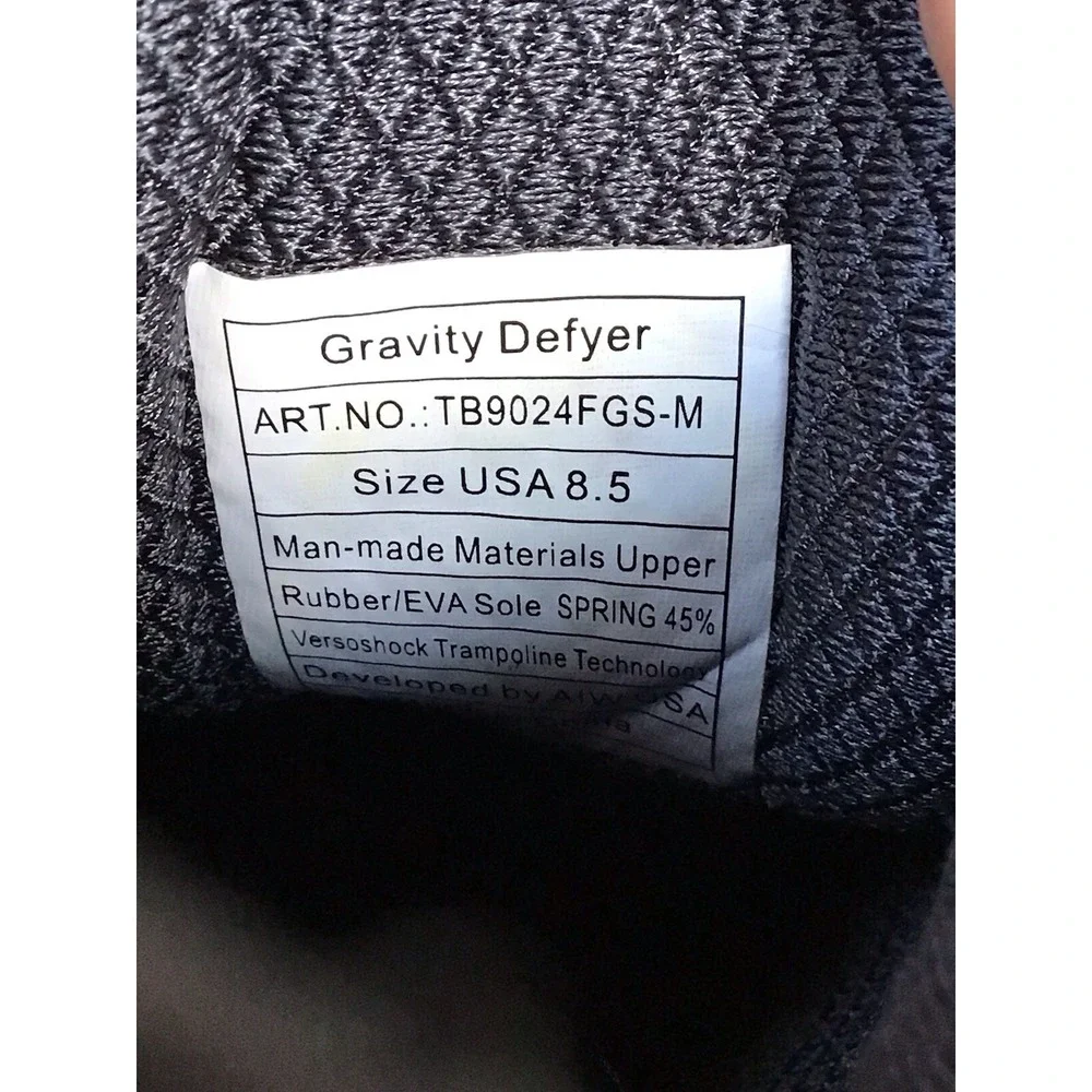 GDEFY By Gravity Defyer 'Orion' Women's 8.5 Walking Shoes Gray Comfort Sneakers